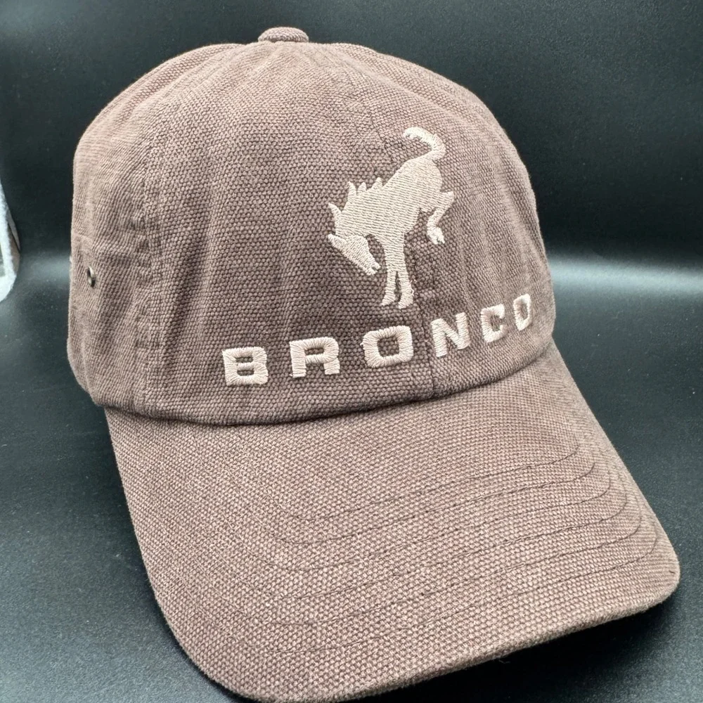 Ford Bronco Brown Embroidered Baseball Hat Ball‎ Dad Cap Unstructured Licensed - Picture 4 of 8